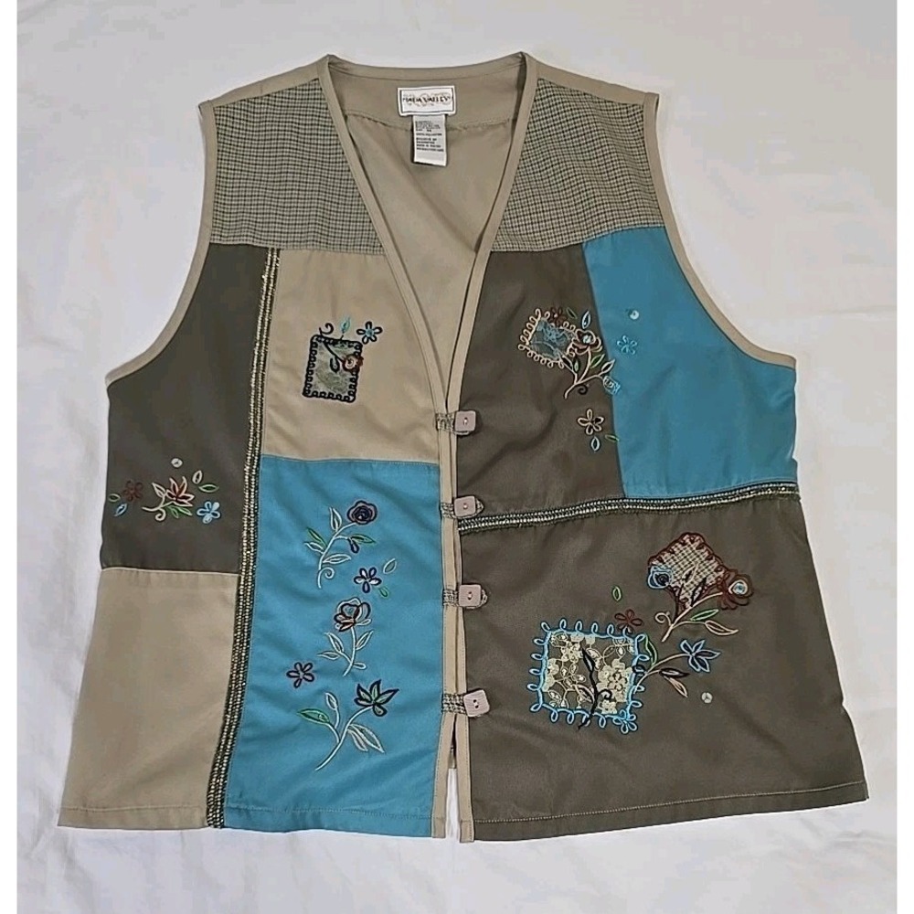 Napa‎ Valley Women's Vintage Patchwork Vest Medium